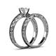5 - Rachel 1.00 ct GIA Certified Classic Natural Diamond (6.50 mm) Solitaire Bridal Set Ring  