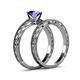 5 - Rachel 0.92 ct Classic Tanzanite (6.50 mm) Solitaire Bridal Set Ring  