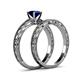5 - Rachel 1.15 ct Classic Blue Sapphire (6.00 mm) Solitaire Bridal Set Ring  
