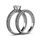 5 - Florian 1.00 ct GIA Certified Classic Natural Diamond (6.50 mm) Solitaire Bridal Set Ring  