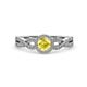 2 - Keyara 1.15 ctw Yellow Sapphire Accented Natural Diamonds Halo Bridal Set Ring  