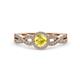 2 - Keyara 1.15 ctw Yellow Sapphire Accented Natural Diamonds Halo Bridal Set Ring  