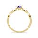 4 - Keyara 1.10 ctw Iolite Accented Natural Diamonds Halo Bridal Set Ring  