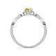4 - Keyara 1.15 ctw Yellow Sapphire Accented Natural Diamonds Halo Bridal Set Ring  