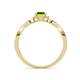 4 - Keyara 1.15 ctw Peridot Accented Natural Diamonds Halo Bridal Set Ring  