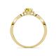 4 - Keyara 1.15 ctw Yellow Sapphire Accented Natural Diamonds Halo Bridal Set Ring  