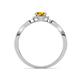 4 - Keyara 1.10 ctw Citrine Accented Natural Diamonds Halo Bridal Set Ring  