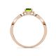 4 - Keyara 1.15 ctw Peridot Accented Natural Diamonds Halo Bridal Set Ring  