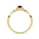 4 - Keyara 1.15 ctw Ruby Accented Natural Diamonds Halo Bridal Set Ring  