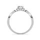 4 - Keyara Natural Diamond Halo Bridal Set Ring  