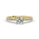 2 - Sian 1.41 ctw Natural Diamond (6.50 mm) Bridal Set Ring  