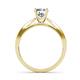 4 - Sian 1.41 ctw Natural Diamond (6.50 mm) Bridal Set Ring  