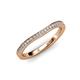 2 - Freya Curved Wedding Band Accented Natural Diamonds 