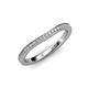 2 - Freya Curved Wedding Band Accented Natural Diamonds 