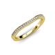 2 - Freya Curved Wedding Band Accented Lab Grown Diamonds 