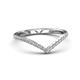 5 - Nia 0.21 ctw Natural Diamonds Curved Wedding Band 