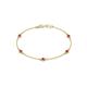 1 - Aizza (5 Stn/3mm) Ruby Station Bracelet 