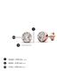 4 - Caryl Round Lab Grown Diamond 0.50 ctw Euro Bezel Set Solitaire Stud Earrings 