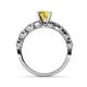 4 - Laine 1.11 ctw Classic Yellow Sapphire (6.00 mm) Accented Round Natural Diamonds Marquise Shape Bridal Set Ring  