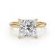 1 - Elodie 4.00 ct IGI Certified Lab Grown Diamond Princess Shape (8.75 mm) Solitaire Engagement Ring 