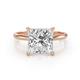1 - Elodie 5.00 ct IGI Certified Princess Shape Lab Grown Diamond (9.50 mm) Solitaire Engagement Ring 