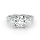 1 - Kalina 3.60 ctw IGI Certified Lab Grown Diamond (9.00 mm) Halo Engagement Ring 