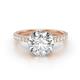 1 - Kalina 4.60 ctw IGI Certified Lab Grown Diamond (10.00 mm) Halo Engagement Ring 