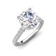 4 - Kalina 2.60 ctw IGI Certified Lab Grown Diamond (8.00 mm) Halo Engagement Ring 
