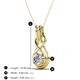 4 - Amanda 5.00 mm Round Forever Brilliant Moissanite Solitaire Infinity Love Knot Pendant Necklace 