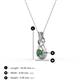 4 - Amanda 3.00 mm Round Lab Created Alexandrite Solitaire Infinity Love Knot Pendant Necklace 