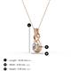 4 - Amanda 3.00 mm Round Diamond Solitaire Infinity Love Knot Pendant Necklace 