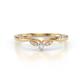 1 - Brielle Lab Grown Diamonds Curved Wedding Band 