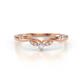 1 - Brielle Lab Grown Diamonds Curved Wedding Band 