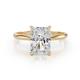 1 - Elodie 3.00 ct IGI Certified Lab Grown Diamond Radiant Shape (9.50x7.00 mm) Solitaire Engagement Ring 