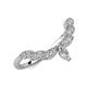 3 - Zadie Marquise Shape Moissanite Accented Lab Grown Diamonds Curved Wedding Band 