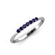 4 - Reina 2.00 mm Blue Sapphire Wedding Band 