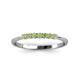 3 - Reina 2.00 mm Peridot Wedding Band 