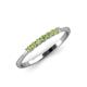 4 - Reina 2.00 mm Peridot Wedding Band 