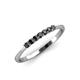 4 - Reina 2.00 mm Black Diamond Wedding Band 
