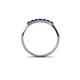 5 - Reina 2.00 mm Blue Sapphire Wedding Band 