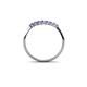 5 - Reina 2.00 mm Tanzanite Wedding Band 