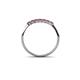 5 - Reina 2.00 mm Rhodolite Garnet Wedding Band 