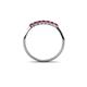5 - Reina 2.00 mm Ruby Wedding Band 