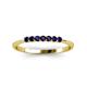 3 - Reina 2.00 mm Blue Sapphire 7 Stone Wedding Band 