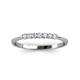 3 - Reina 2.00 mm Diamond 7 Stone Wedding Band 