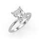 4 - Elodie 5.00 ct IGI Certified Lab Grown Diamond Radiant Shape (11.00x8.50 mm) Solitaire Engagement Ring 