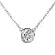 1 - Merilyn 3.00 ct IGI Certified Round Lab Grown Diamond Bezel Set Solitaire Pendant 