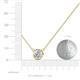 3 - Merilyn 2.00 ct IGI Certified Round Lab Grown Diamond Bezel Set Solitaire Pendant 