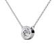 2 - Merilyn 2.00 ct IGI Certified Round Lab Grown Diamond Bezel Set Solitaire Pendant 