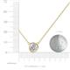 3 - Merilyn 4.00 ct IGI Certified Round Lab Grown Diamond Bezel Set Solitaire Pendant 